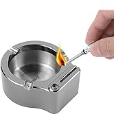 Amazon.com: YUSUD Large Cigarette Ashtray with Permanent Match